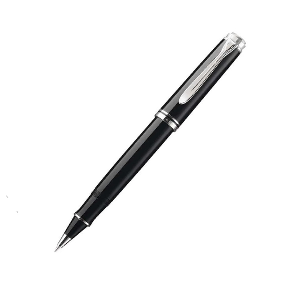 Pelikan Souveran R605 Black Resin with Silver Trim Rollerball Pen