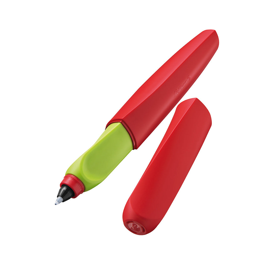 Twist® Rollerball Pen “Red-Green” Twist® rollerball pens lie comfortably in the hand, thanks to their ergonomic shape. Available in many different colour combinations and with erasable ink Trendy roller pen in a twisted design In many great color combinations Lie perfectly in the hand due to the ergonomic design Universally suitable for left-and right-handers Roller pen with erasable blue ink
