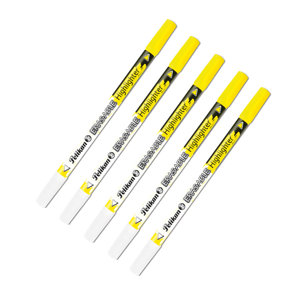 Pelikan Textmarker Loscher + Erasable Highlighter 456 Yellow (Pack of 5)