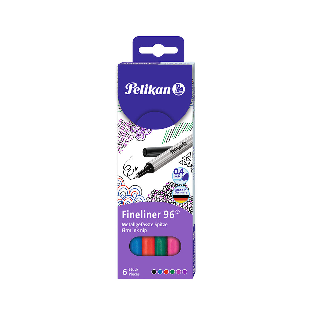 Pelikan Fineliner 96 Assorted 6 pcs wallet