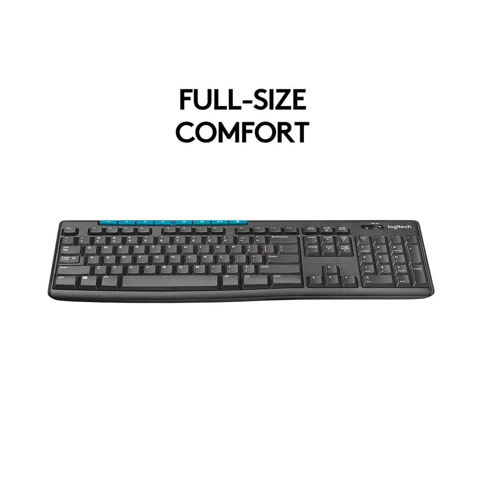 Logitech MK275 Full Size Wireless Keyboard and Mouse Combo