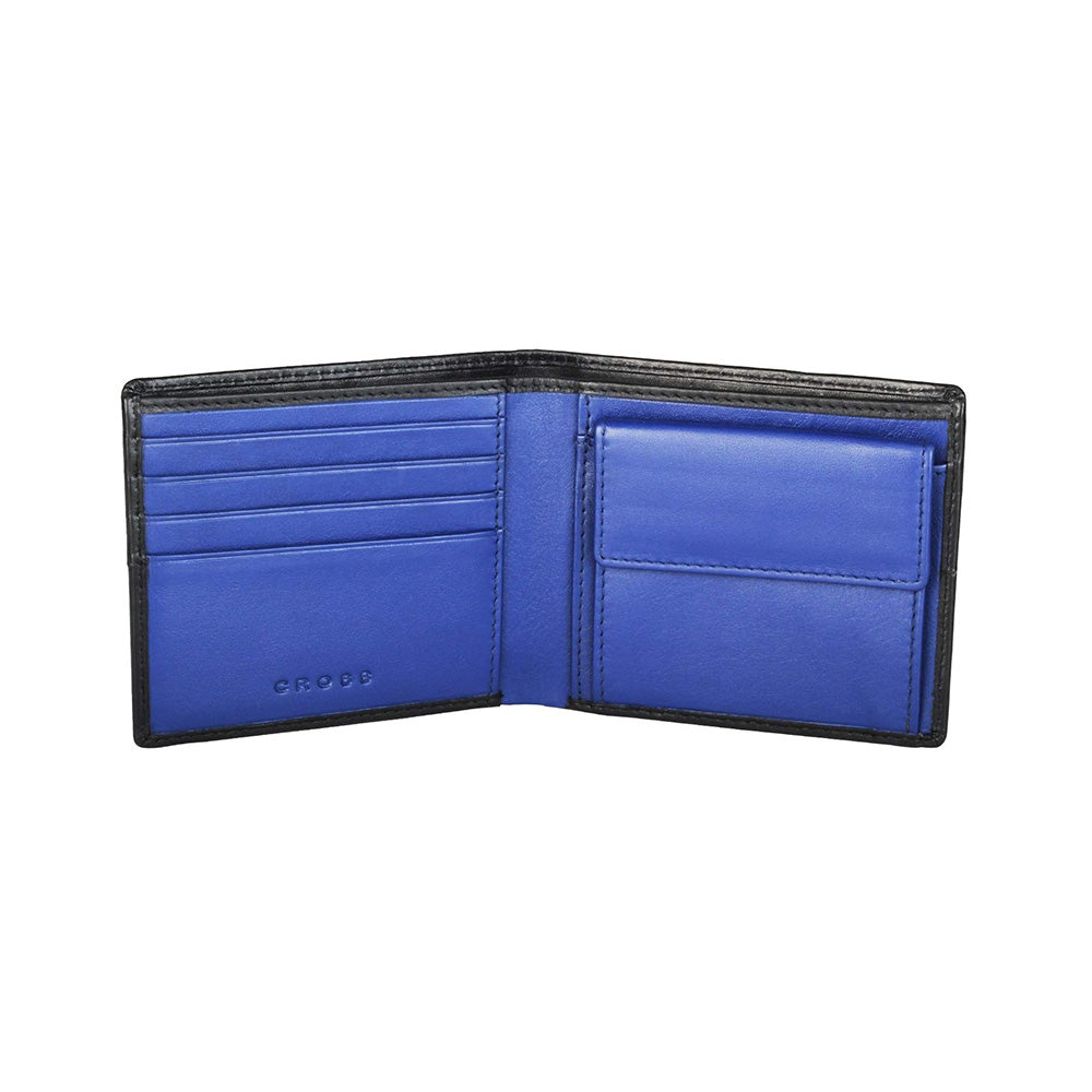 Cross Mens Genuine Leather Bifold Coin Wallet