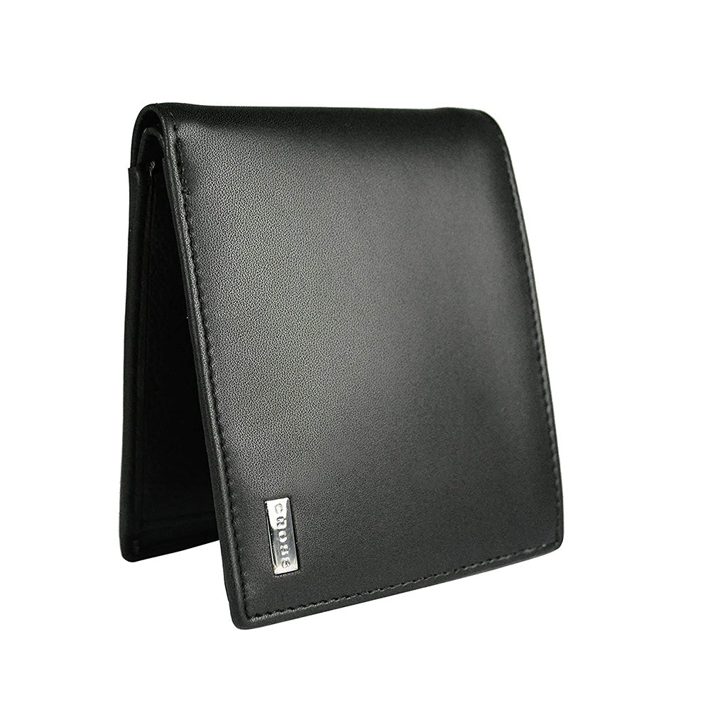 Cross Men's Black Leather Coin Wallet