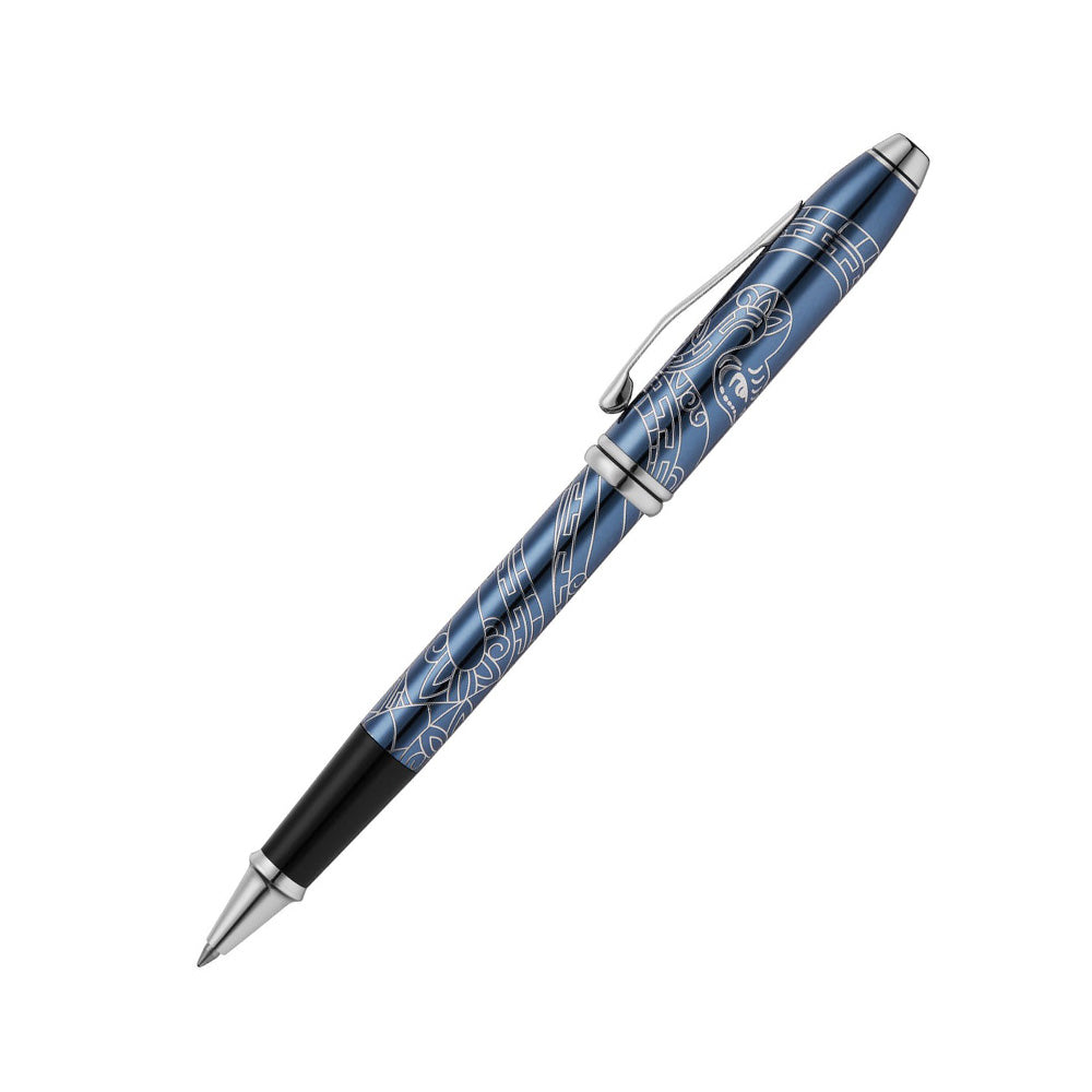 Cross Townsend Zodiac Year of the Snake Blue Lacquer Rollerball Pen