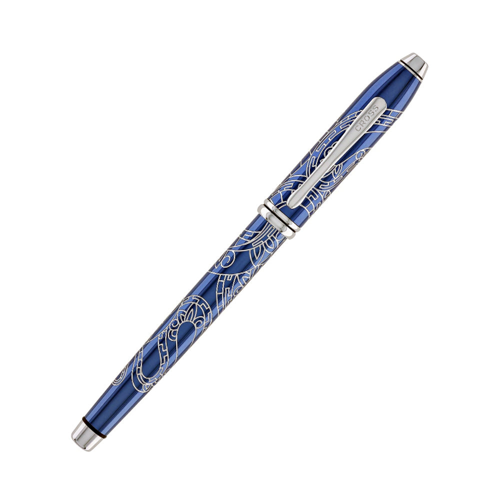 Cross Townsend Zodiac Year of the Snake Blue Lacquer Rollerball Pen