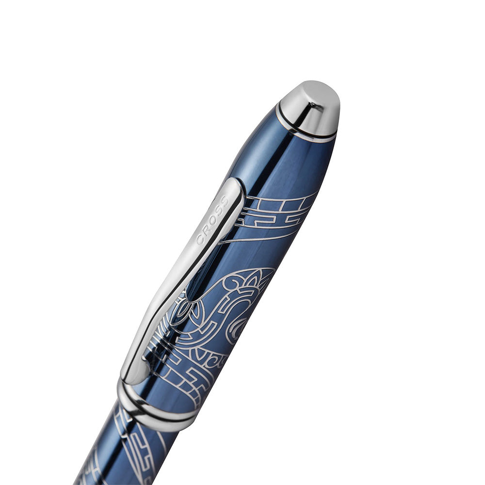 Cross Townsend Zodiac Year of the Snake Blue Lacquer Rollerball Pen