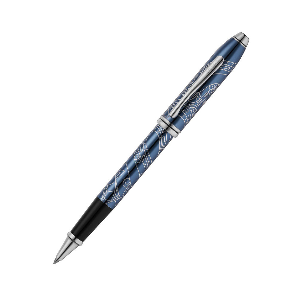 Cross Townsend Zodiac Year of the Snake Blue Lacquer Rollerball Pen
