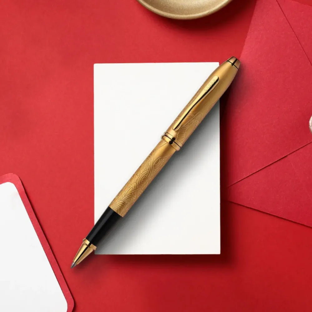 Cross Townsend Zodiac Year of the Horse 23KT Gold-plated with Gold-plated Rollerball Pen