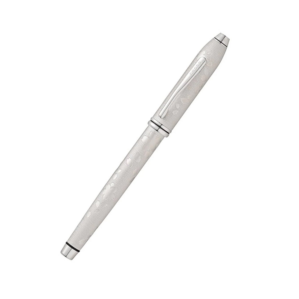 Cross Townsend Limited Edition Cherry Blossom Brushed Platinum Rollerb