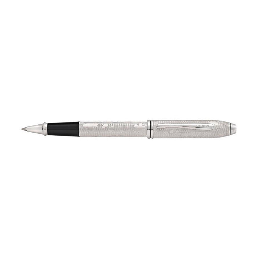 Cross Townsend Limited Edition Cherry Blossom Brushed Platinum Rollerball Pen