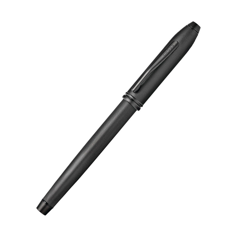 Cross Townsend Black PVD Micro-knurl Fountain Pen - Fine Nib