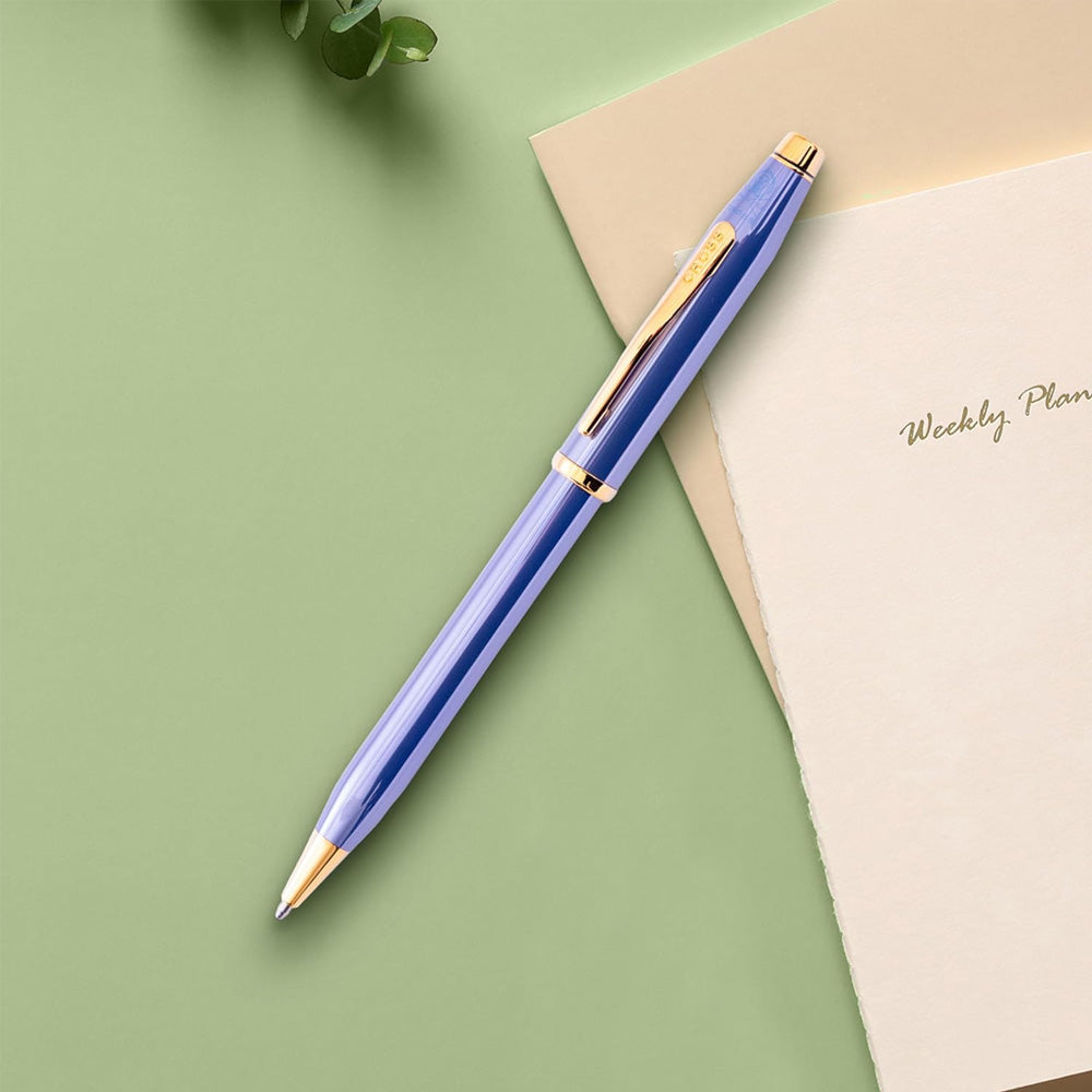Cross Century II Lavender Blue with 23KT Gold Plated Appointments Ballpoint Pen