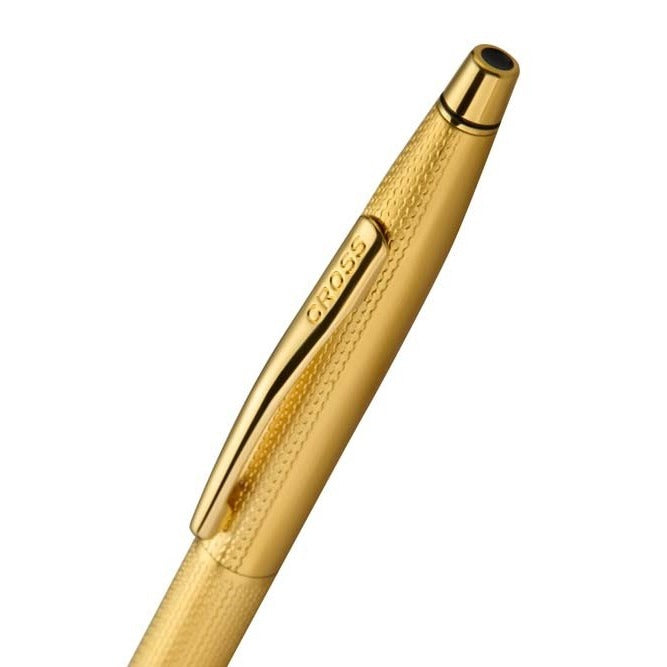 Cross Classic Century 23Kt Gold-plated Engraved Diamond Pattern with 23KT Gold-plated Trim Ballpoint Pen