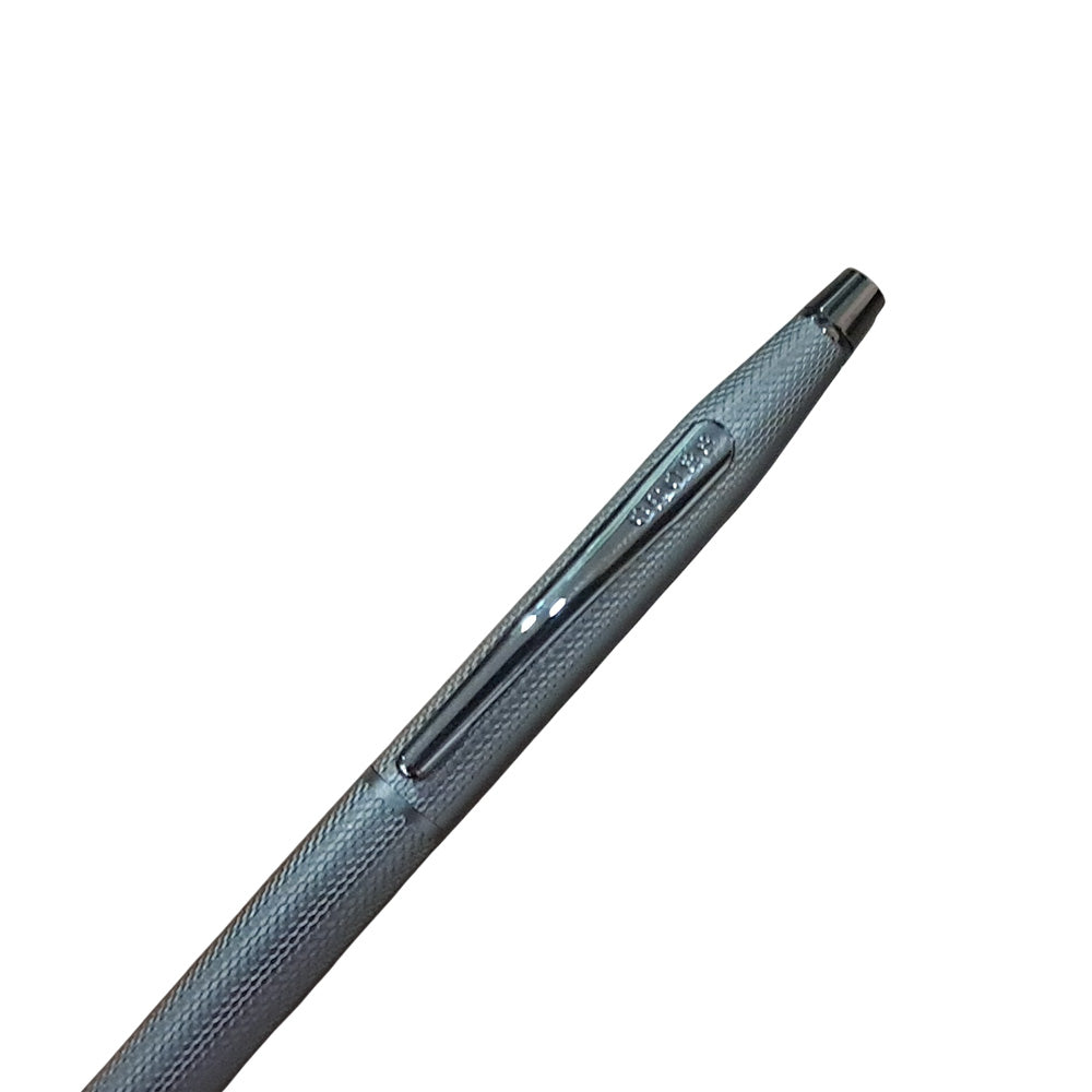 Cross Classic Century Slate Gray Engraved Diamond Pattern with Polished Slate Gray Trim Ballpoint Pen
