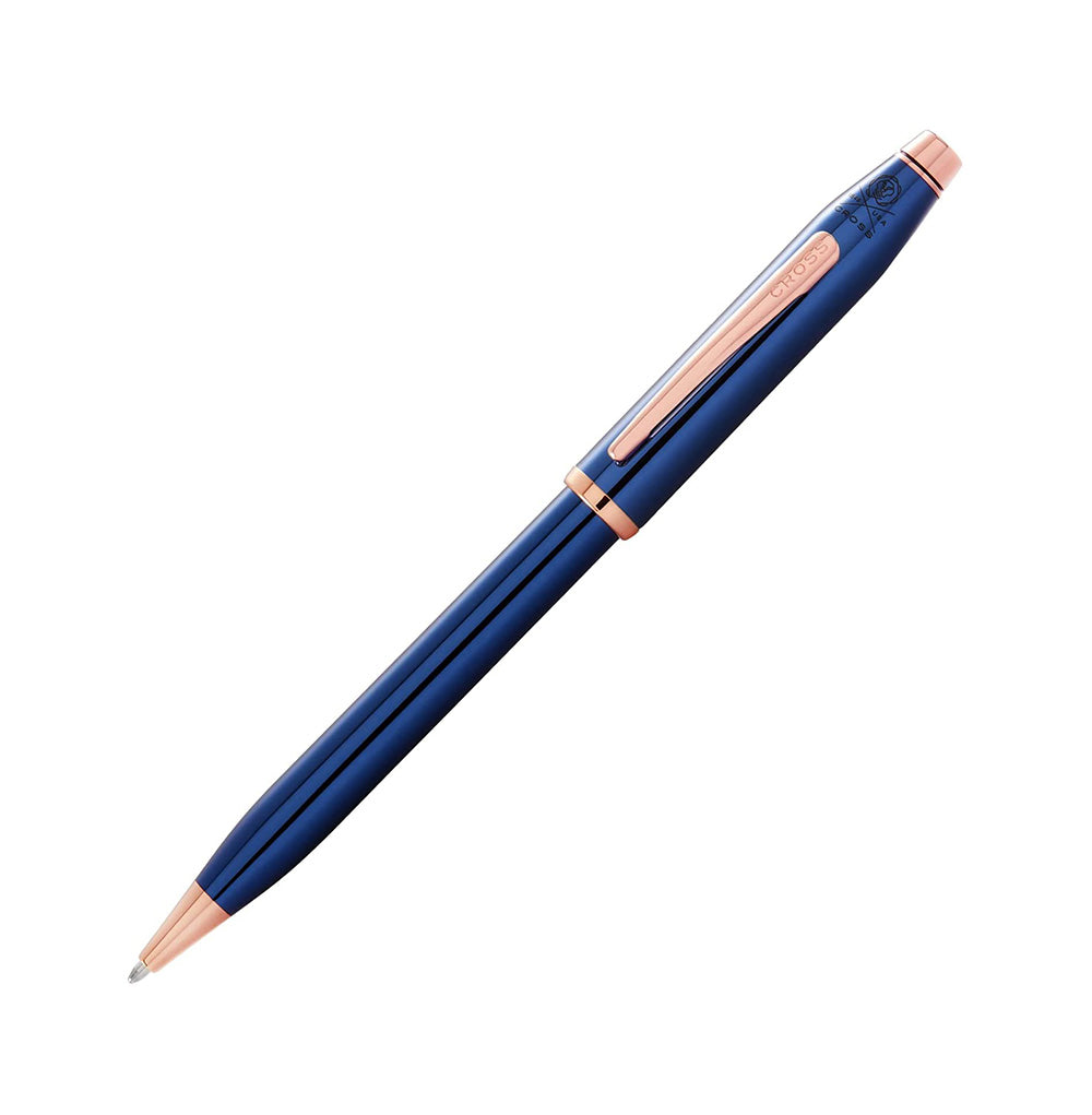 Cross Century II Translucent Cobalt Blue Lacquer Ballpoint Pen