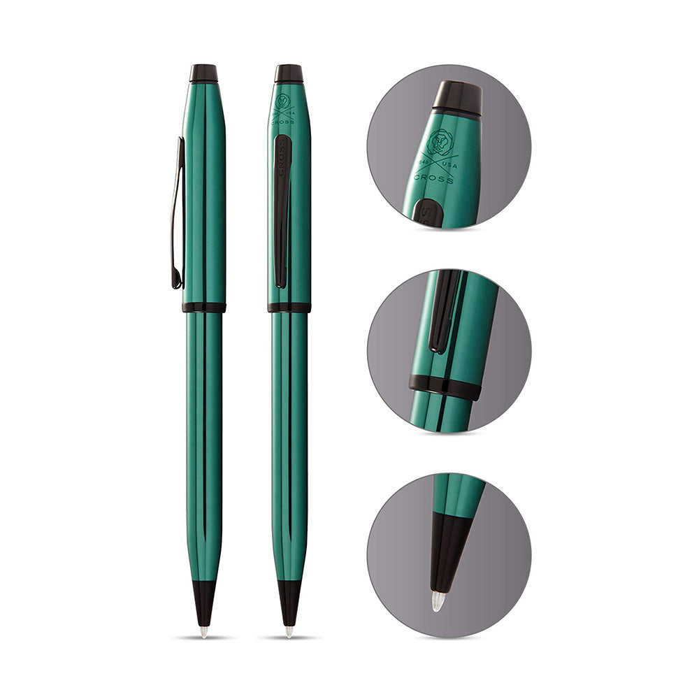 Cross Century II Translucent Green Lacquer Ballpoint Pen