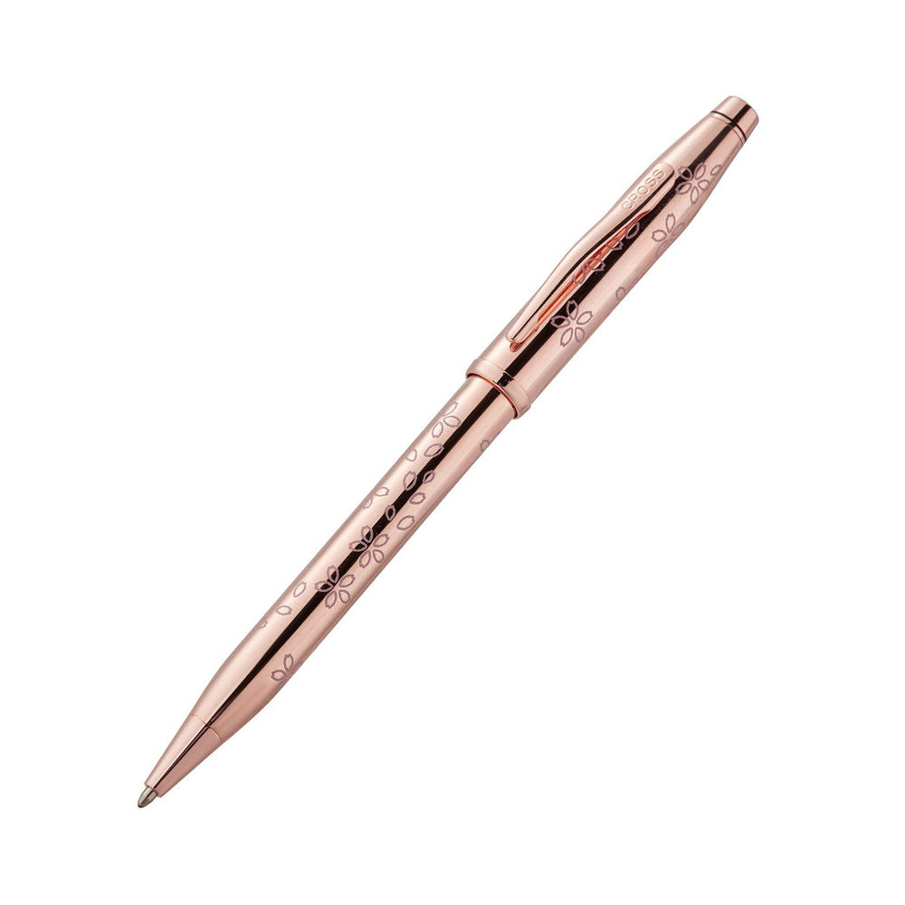 Cross Century II Cherry Blossom Rose Gold Plated Ballpoint Pen