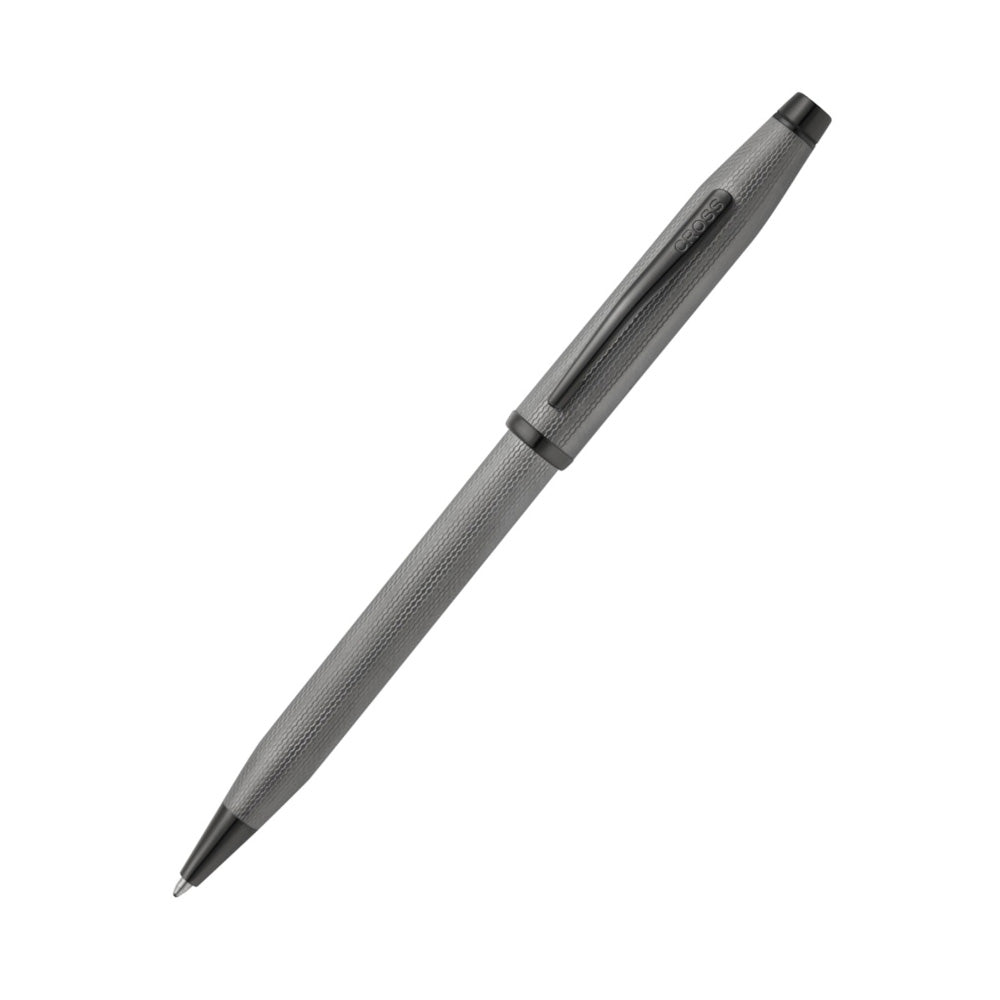 Cross Century II Polished Slate Gray Engraved Diamond Pattern Ballpoint Pen