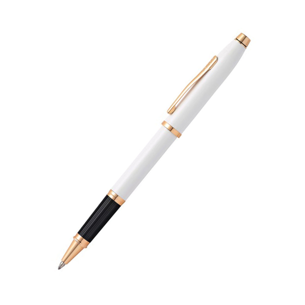 Cross Century II Pearlescent White Rose with Gold Trim Rollerball Pen