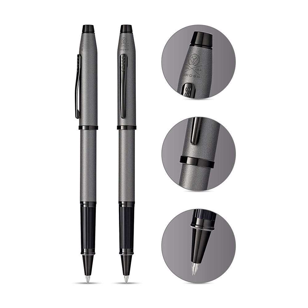 Cross Century II Gunmetal Gray with Black PVD Trim Rollerball Pen