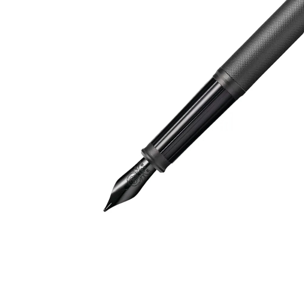 Cross Century II Black PVD Micro-knurl Polished Black PVD Trim Fountain Pen