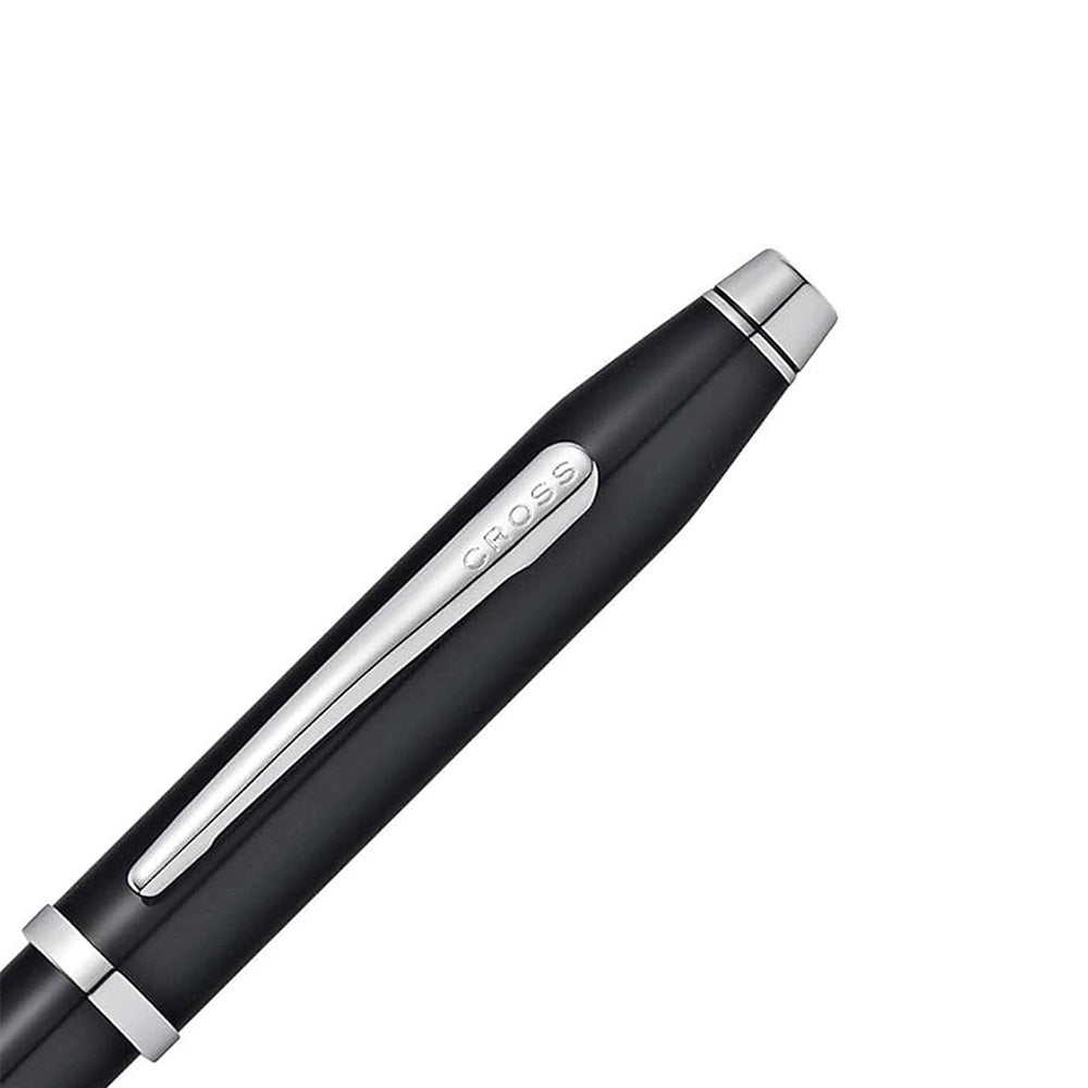 Cross Century II Translucent Black Lacquer with Chrome Trim Fountain Pen – Fine Nib