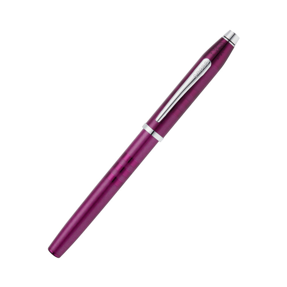 Cross Century II Midnight Plum Lacquer with Polished Chrome Trim Fountain Pen - Fine Nib