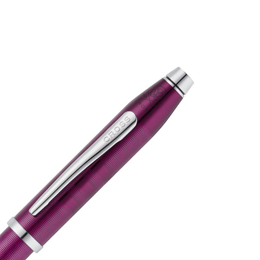 Cross Century II Midnight Plum Lacquer with Polished Chrome Trim Fountain Pen - Fine Nib