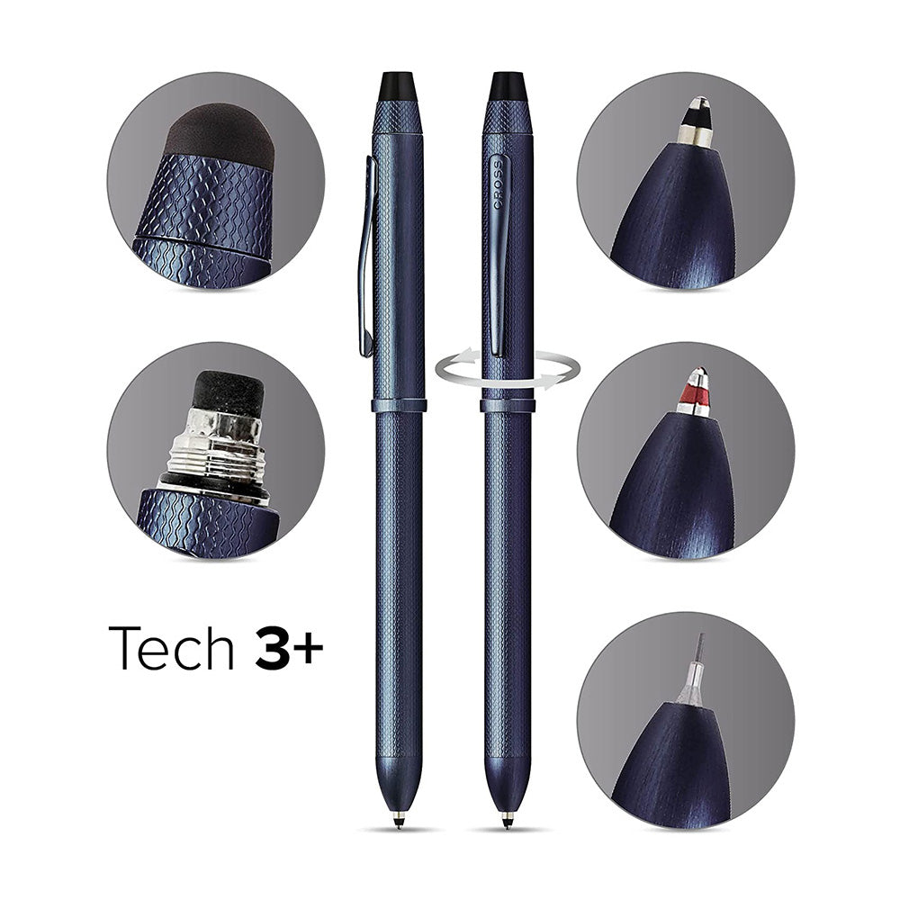 Cross Tech3+ Dark Blue PVD Multifunction Pen