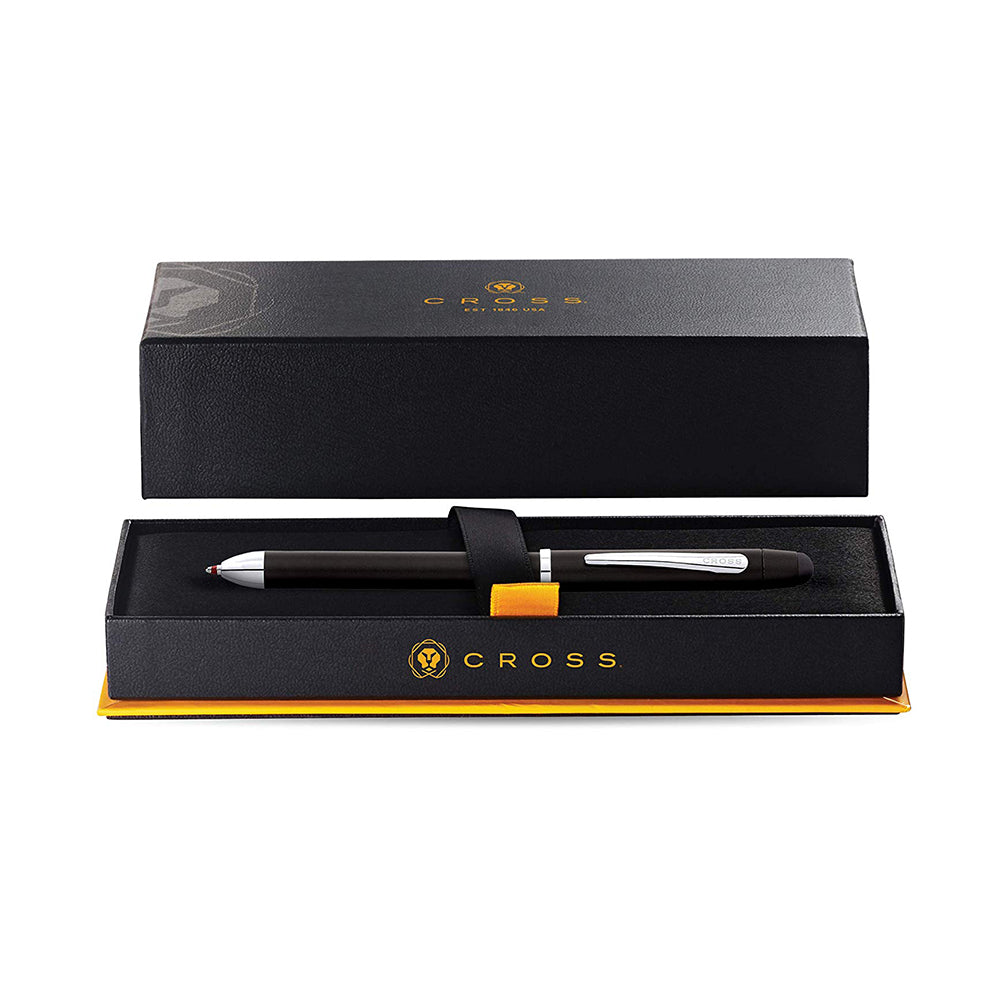 Cross Tech3+ Satin Black with Chrome Trim Multifunction Pen
