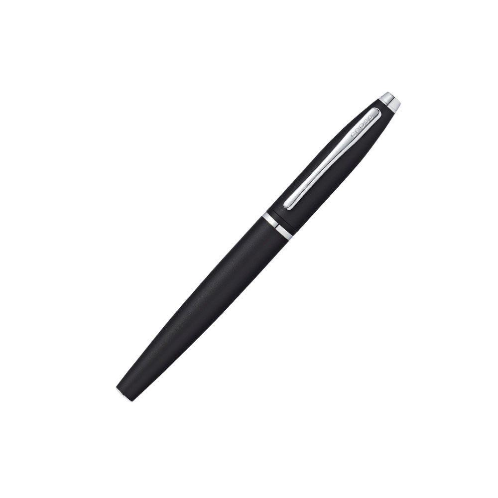 Cross Calais Matte Black Polished Chrome Trim Rollerball Pen