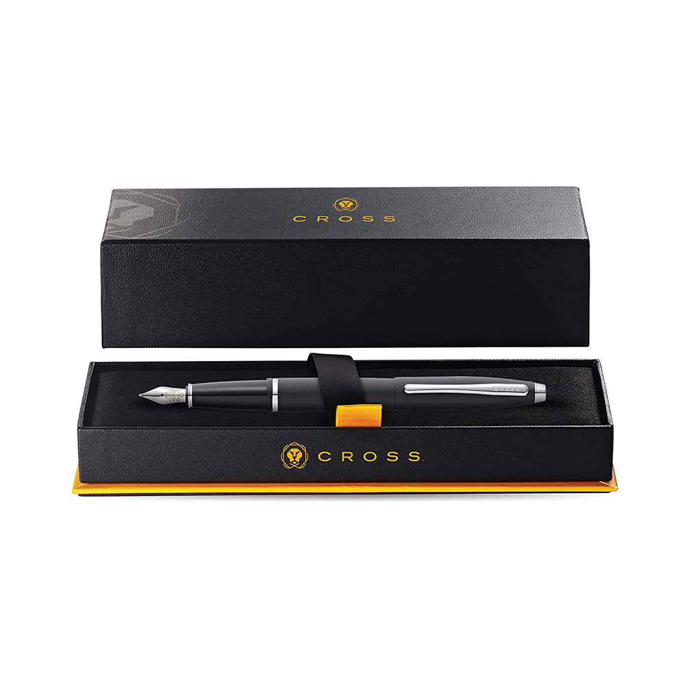 Cross Calais Matt Black CT Fountain Pen - Medium Nib
