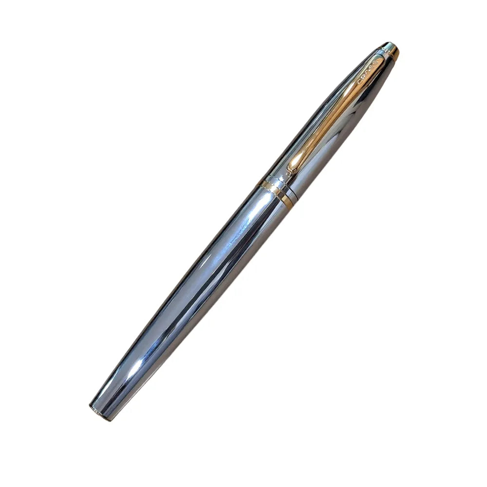 Cross Calais Medalist Chrome with Gold-Plated Trim Fountain Pen 
