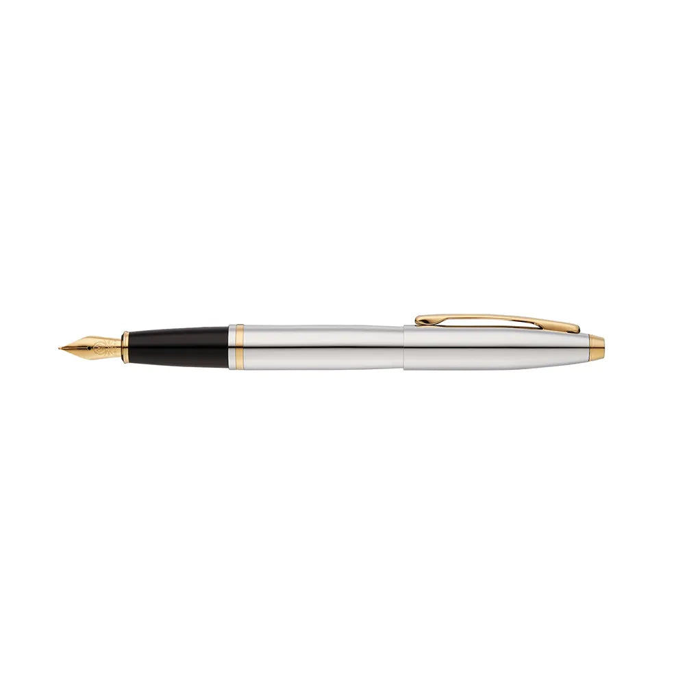 Cross Calais Medalist Chrome with Gold-Plated Trim Fountain Pen 