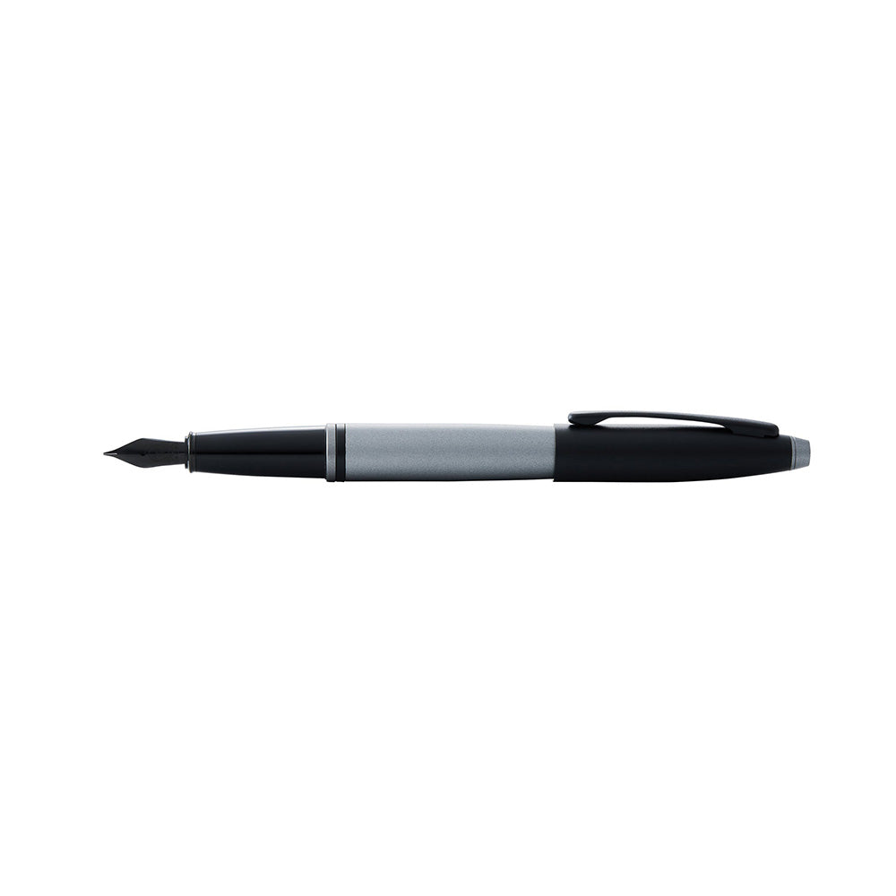 Cross Calais Matte Grey and Black Lacquer Fountain Pen - Fine Nib