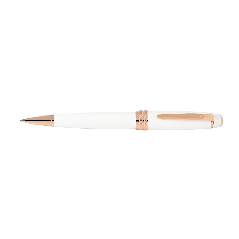 Cross Bailey Pearlescent White with Rose-Gold Trim Ballpoint Pen