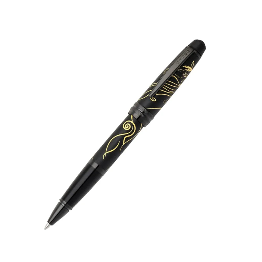 Cross Bailey Zodiac Year of the Horse Matte Black Lacquer with Black PVD Trim Ballpoint Pen