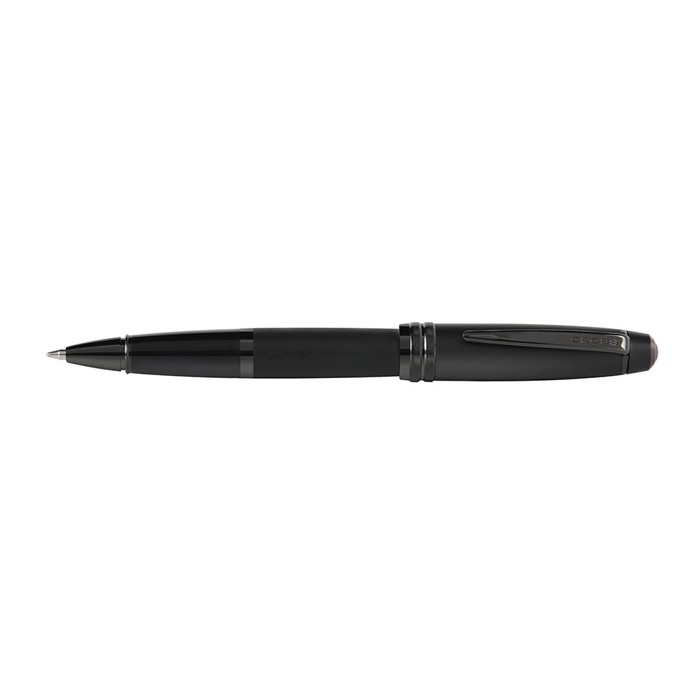 Cross Bailey Matte Black Lacquer with Black PVD Polished Rollerball Pen