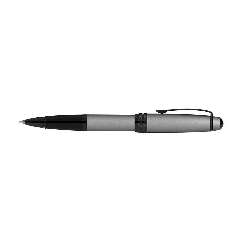 Cross Bailey Matte Gray Lacquer with Polished Black PVD Trim Rollerball Pen
