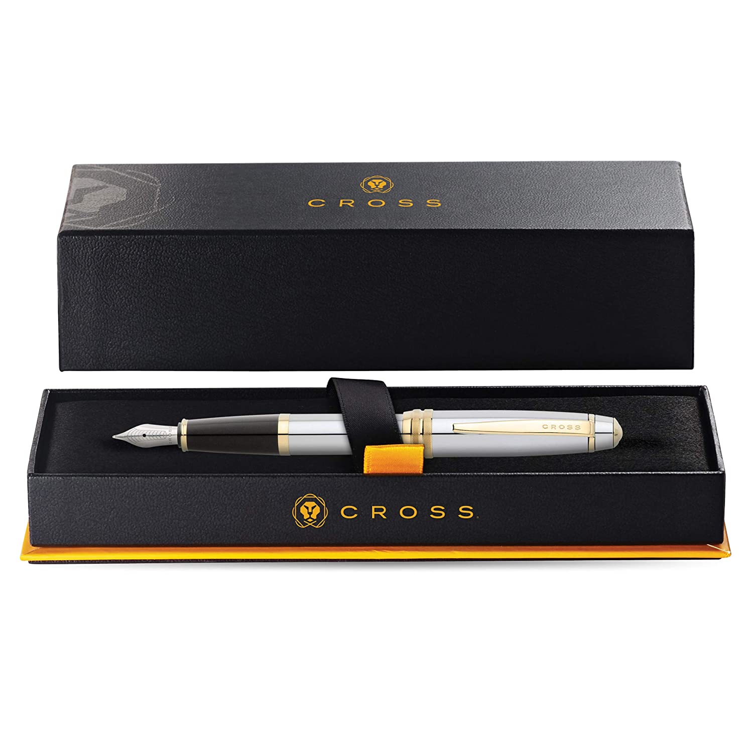 Cross Bailey Medalist Polished Chrome with GT Fountain Pen - Medium Nib