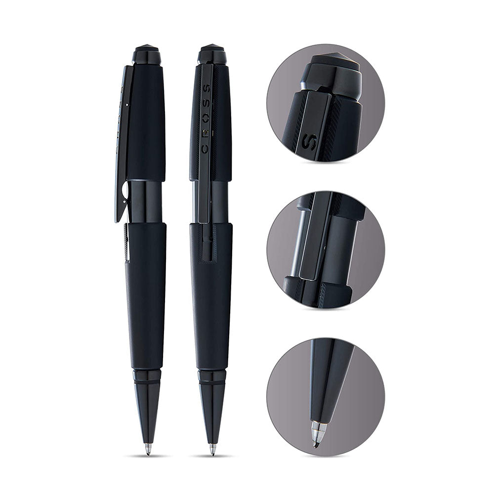 Cross Edge Matte Black Lacquer Gel Rollerball Pen