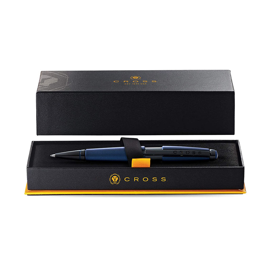 Cross Edge Matte Blue Lacquer Gel Rollerball Pen