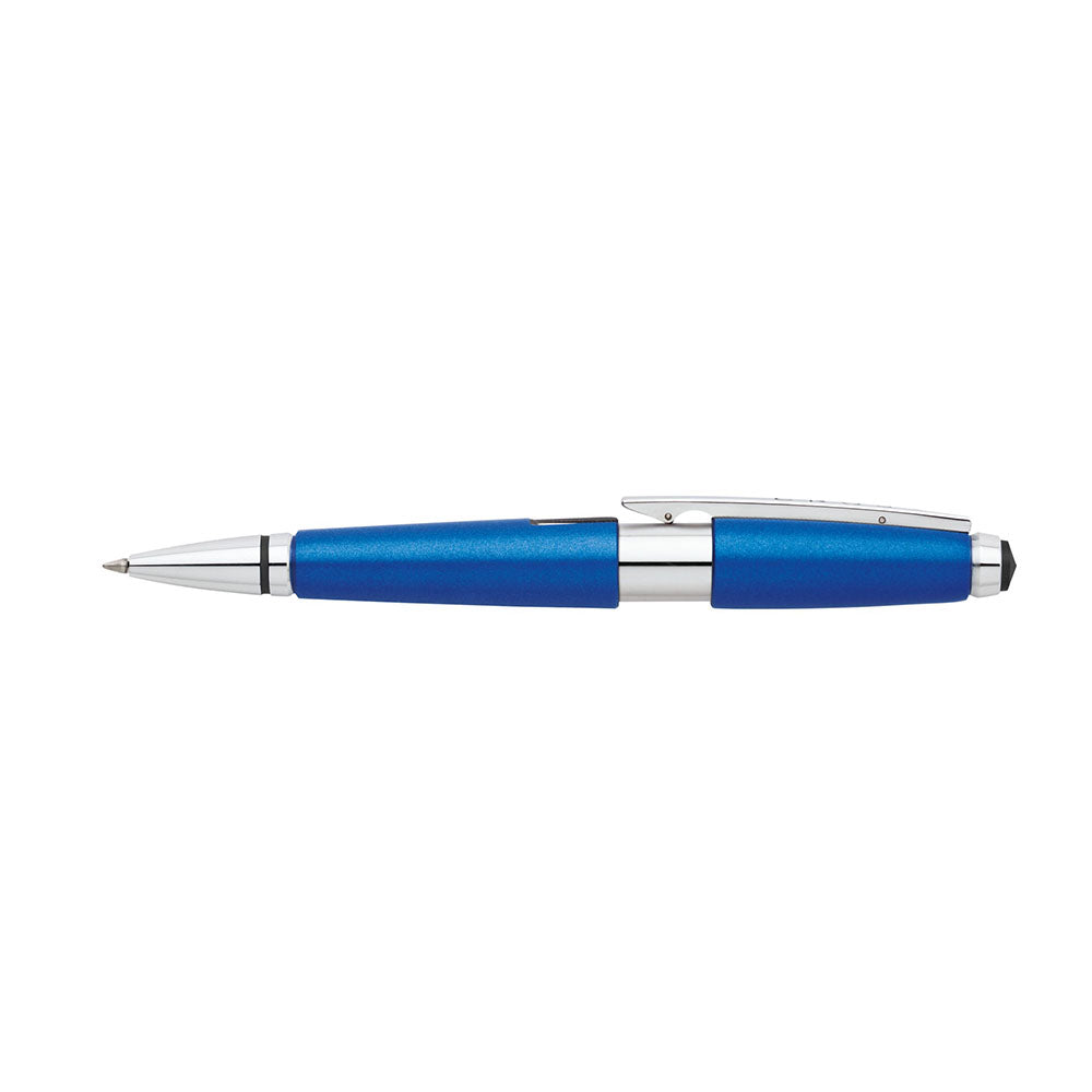 Cross Edge Nitro Blue With Chrome Trim Rollerball Pen