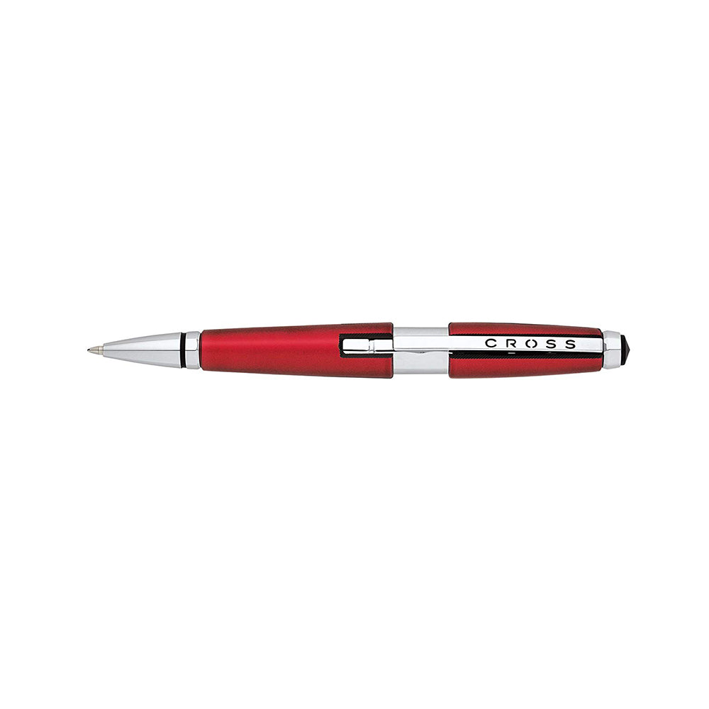 Cross Edge Red with Chrome Trim Rollerball Pen