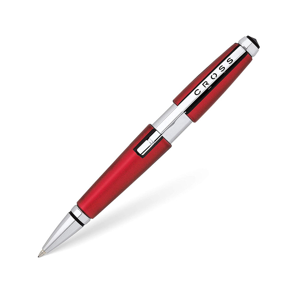Cross Edge Red with Chrome Trim Rollerball Pen