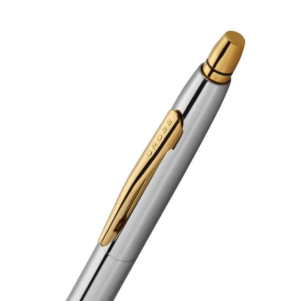 Cross Click Medalist Chrome with 23KT Gold-Plated Trim Ballpoint Pen