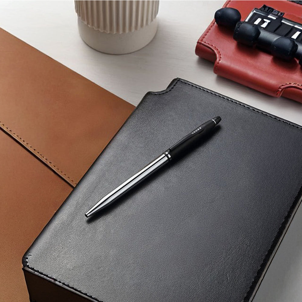 Cross Click Tuxedo Chrome with Black Trim Ballpoint Pen