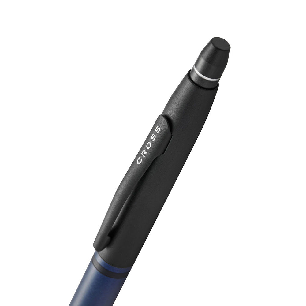 Cross Click Tuxedo Satin Metallic Blue Ballpoint Pen