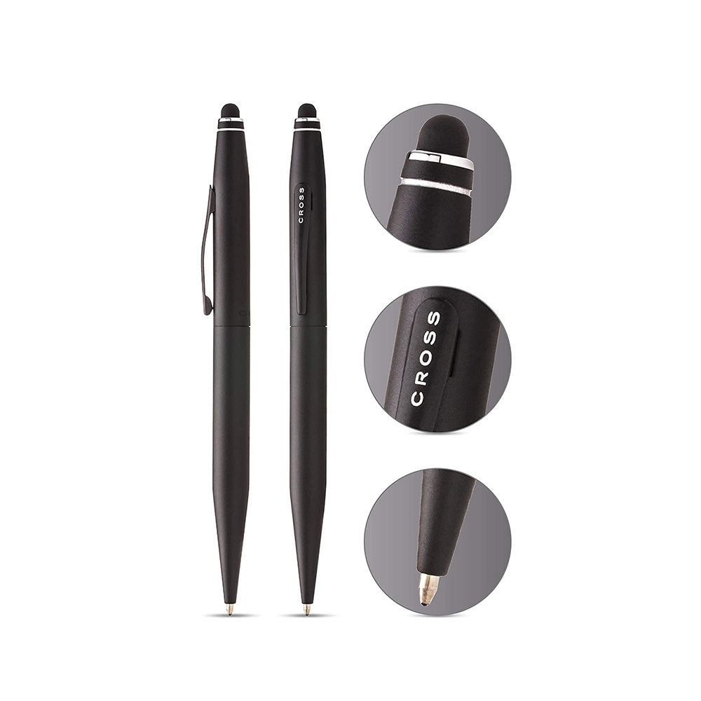 Cross Tech 2 Satin Black Ballpoint Pen with Stylus