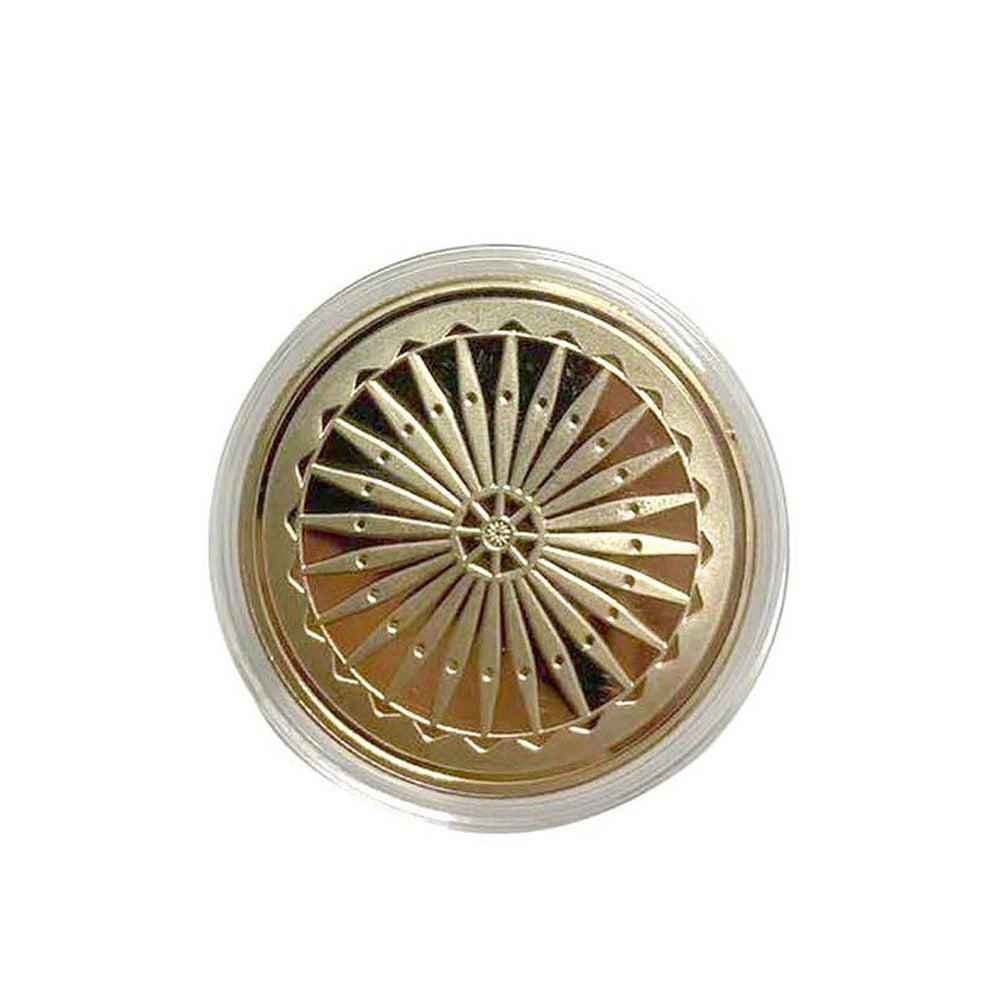 Cross Coventry Black Lacquer with Gold-Tone Ballpoint Pen With Chakra Coin